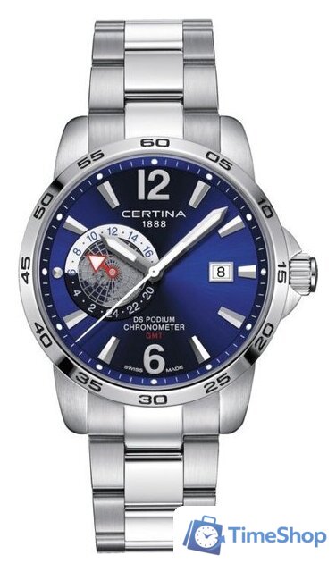 Наручные часы Certina DS Podium GMT C034.455.11.047.00 - Изображение №1 — Интернет-магазин Time-Shop