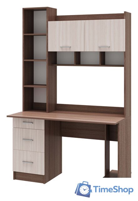 Стол Памир ПКС-5 (ясень шимо темный/ясень шимо светлый) - Изображение №1 — Интернет-магазин Time-Shop