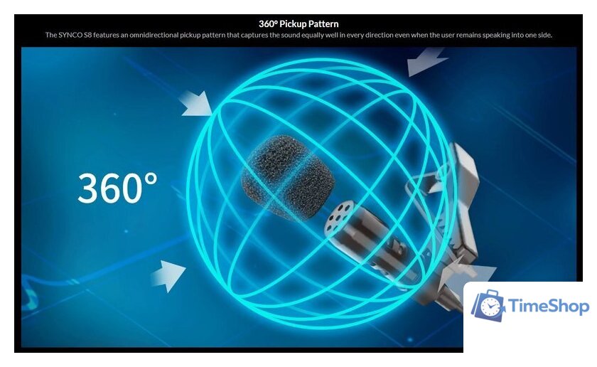 Проводной микрофон Synco Lav-S8 - Изображение №7 — Интернет-магазин Time-Shop