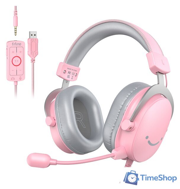 Наушники FIFINE H9 (розовый) - Изображение №1 — Интернет-магазин Time-Shop