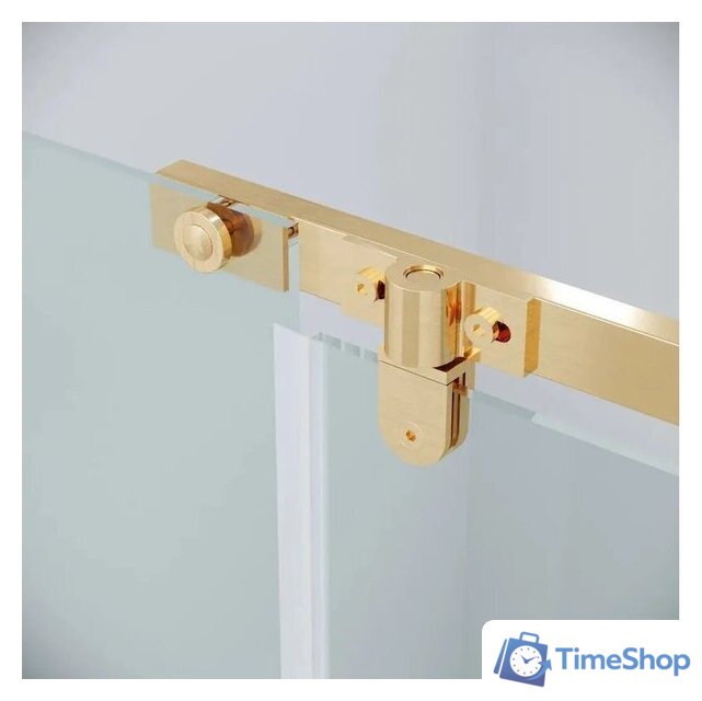 Душевая стенка Grossman Pragma 90x195 200.K33.03.90.32.00 (золото сатин,стекло прозрачное) - Изображение №10 — Интернет-магазин Time-Shop