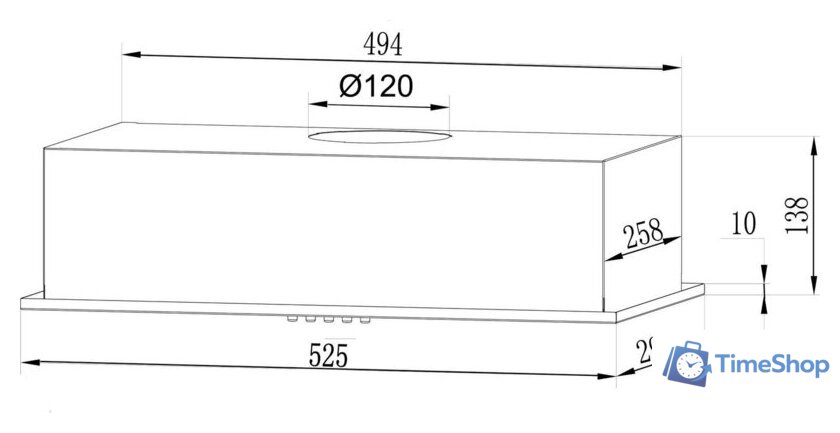 Кухонная вытяжка LEX GS Bloc Light 600 (черный) - Изображение №3 — Интернет-магазин Time-Shop