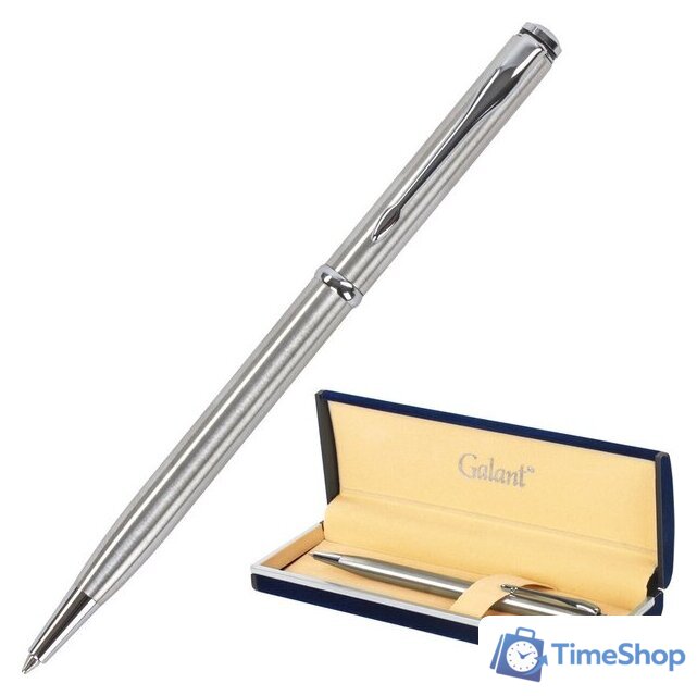 Ручка шариковая Galant Arrow Chrome 140408 (синий) - Изображение №1 — Интернет-магазин Time-Shop