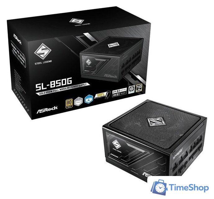 Блок питания ASRock Steel Legend 850W SL-850G - Изображение №2 — Интернет-магазин Time-Shop