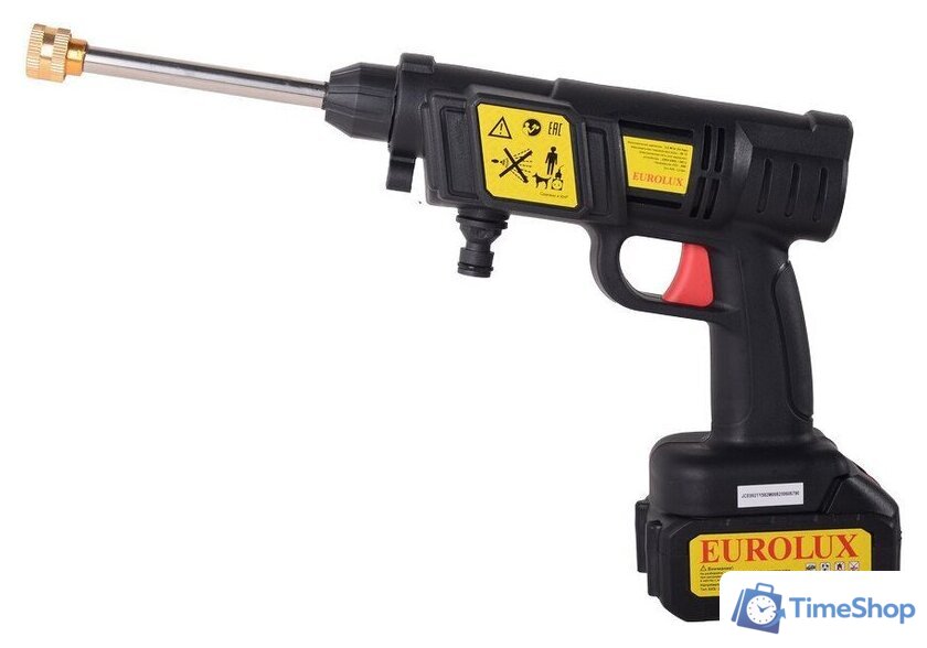 Мойка высокого давления Eurolux M-20Li 70/8/94 (с 1-им АКБ, кейс) - Изображение №2 — Интернет-магазин Time-Shop