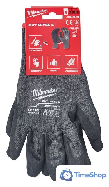 Нитриловые перчатки Milwaukee Cut level 5/E 8/M 4932471424 - Изображение №4 — Интернет-магазин Time-Shop