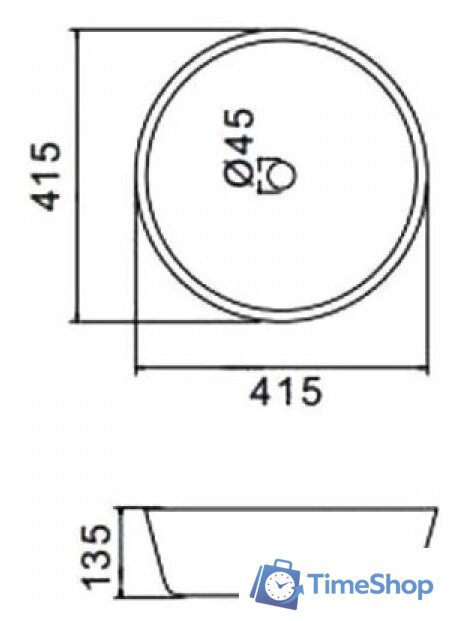 Умывальник Gappo GT105-8 - Изображение №2 — Интернет-магазин Time-Shop