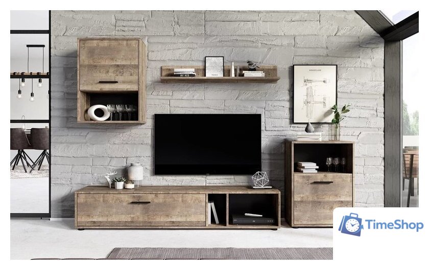 Горка НК-Мебель Rock 71295582 (дуб грандж песочный) - Изображение №1 — Интернет-магазин Time-Shop