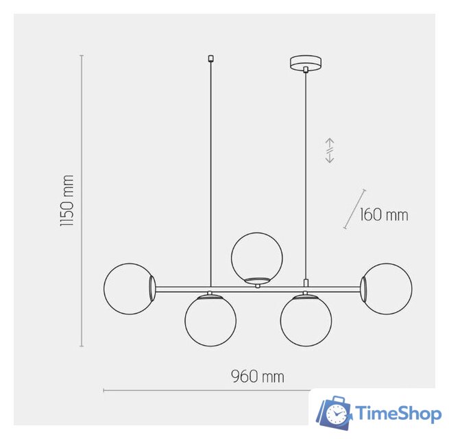 Подвесная люстра TK Lighting TKP6219 - Изображение №4 — Интернет-магазин Time-Shop