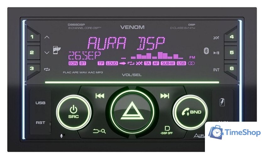 USB-магнитола Aura Venom-D868DSP - Изображение №1 — Интернет-магазин Time-Shop