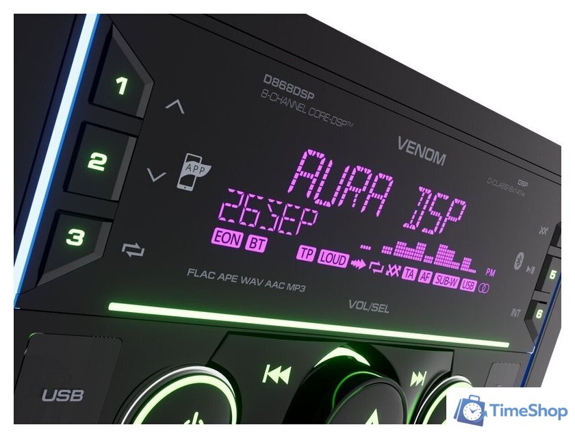 USB-магнитола Aura Venom-D868DSP - Изображение №4 — Интернет-магазин Time-Shop