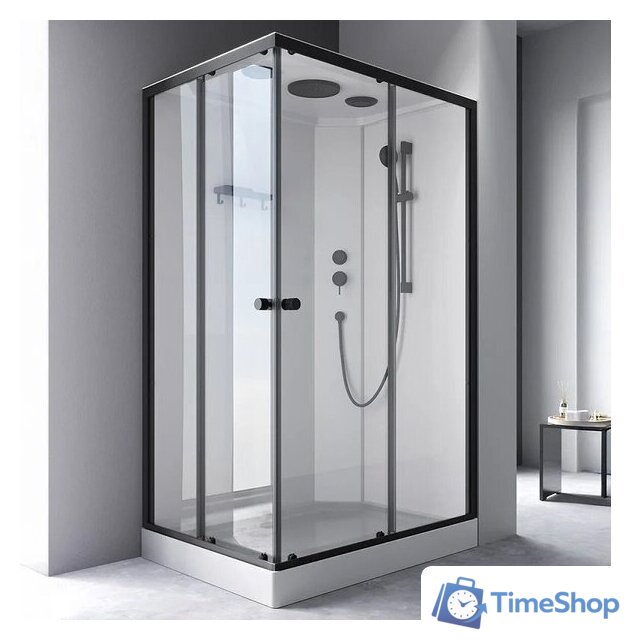 Душевая кабина AM.PM X-Joy 120x80 W94C-403-12080BT (черный матовый/прозрачное стекло) - Изображение №2 — Интернет-магазин Time-Shop