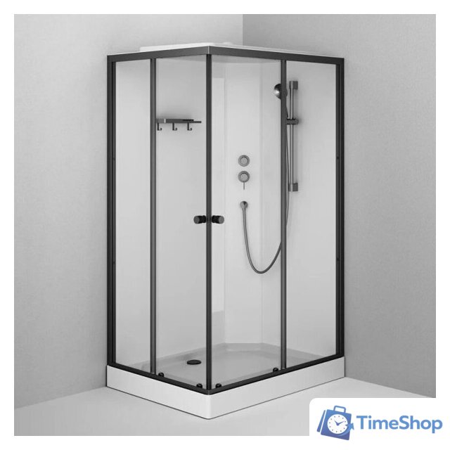 Душевая кабина AM.PM X-Joy 120x80 W94C-403-12080BT (черный матовый/прозрачное стекло) - Изображение №3 — Интернет-магазин Time-Shop