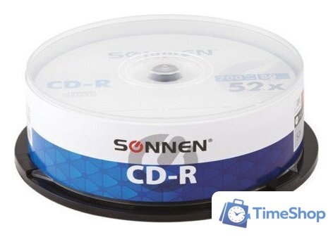 CD-R диск Sonnen 700Mb 52x 513531 (25 шт.) - Изображение №1 — Интернет-магазин Time-Shop