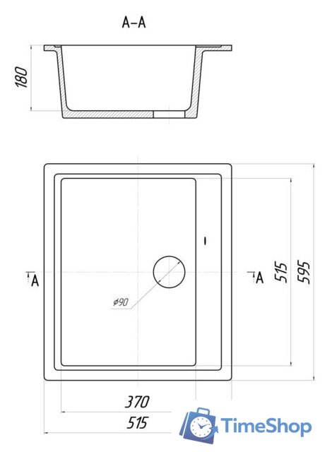 Кухонная мойка Gerhans A12 (бежевый) - Изображение №2 — Интернет-магазин Time-Shop