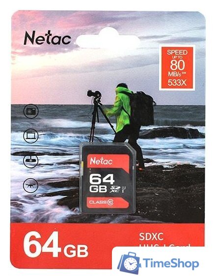 Карта памяти Netac P600 64GB NT02P600STN-064G-R - Изображение №2 — Интернет-магазин Time-Shop