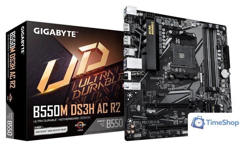 Материнская плата Gigabyte B550M DS3H AC R2 - Изображение №4 — Интернет-магазин Time-Shop