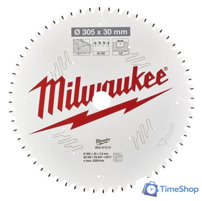 Пильный диск Milwaukee 4932471321 - Изображение №1 — Интернет-магазин Time-Shop