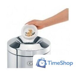 Корзина для бумаг Brabantia Waste Paper Bin 30 л (стальной полированный) - Изображение №5 — Интернет-магазин Time-Shop