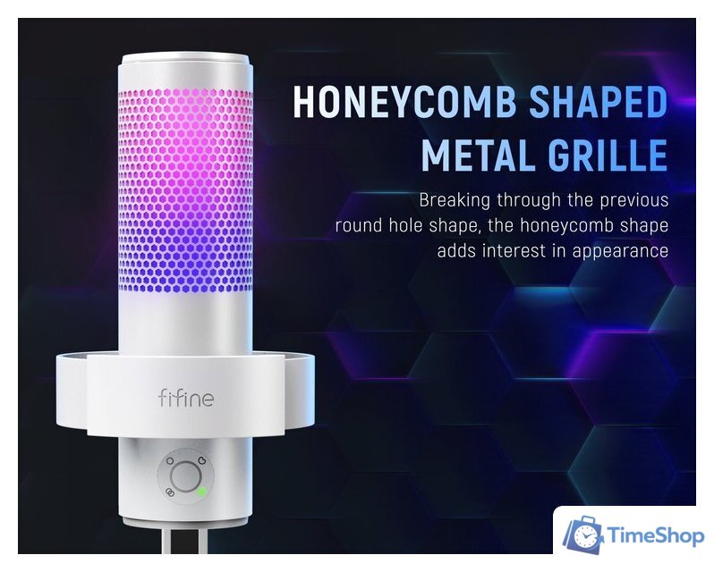 Проводной микрофон FIFINE A9 (белый) - Изображение №8 — Интернет-магазин Time-Shop