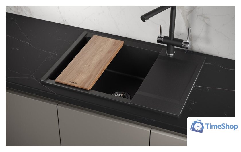 Кухонная мойка Granula ES-7003 (шварц) - Изображение №3 — Интернет-магазин Time-Shop