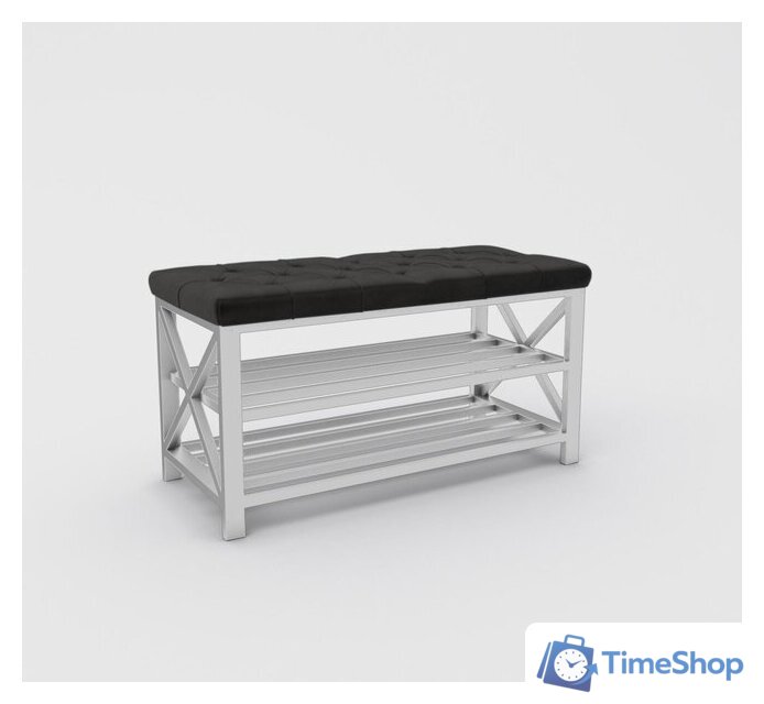 Банкетка Hype Mebel Будс (белый/черный) - Изображение №1 — Интернет-магазин Time-Shop