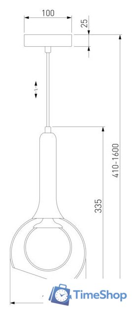 Подвесная люстра Евросвет Fantasy 50188/1 (золото) - Изображение №3 — Интернет-магазин Time-Shop