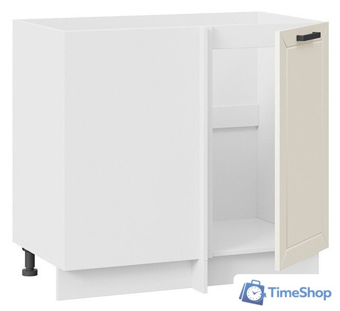 Шкаф напольный Трия Лорас 1Н9У (белый/холст брюле) - Изображение №2 — Интернет-магазин Time-Shop