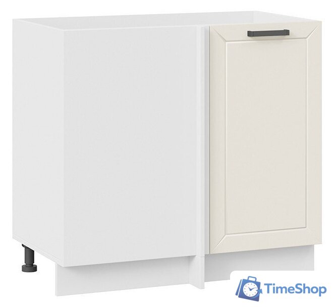 Шкаф напольный Трия Лорас 1Н9У (белый/холст брюле) - Изображение №1 — Интернет-магазин Time-Shop