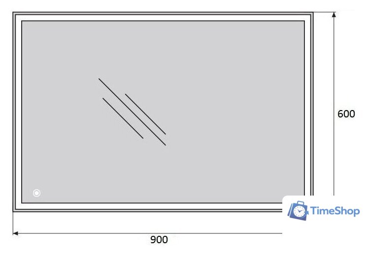  BelBagno Зеркало SPC-GRT-900-600-LED-TCH - Изображение №4 — Интернет-магазин Time-Shop