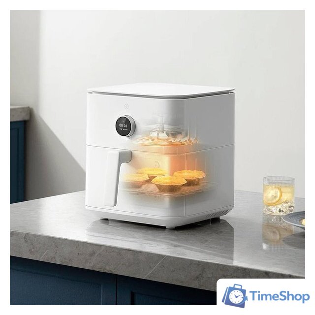 Аэрогриль (аэрофритюрница) Xiaomi Smart Air Fryer 6.5L MAF10 (международная версия, белый) - Изображение №8 — Интернет-магазин Time-Shop
