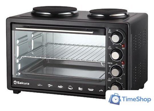 Мини-печь Sakura SA-7024HBK - Изображение №1 — Интернет-магазин Time-Shop