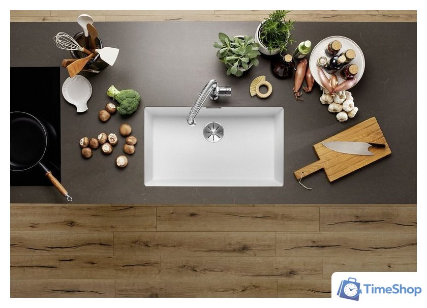 Кухонная мойка Blanco Subline 700-U Coloured Components 527804 (мягкий белый) - Изображение №3 — Интернет-магазин Time-Shop