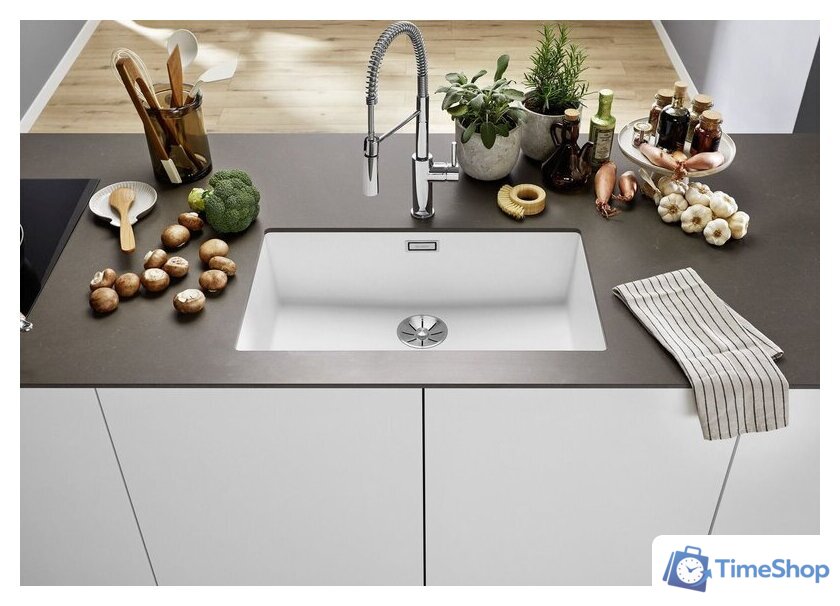 Кухонная мойка Blanco Subline 700-U Coloured Components 527804 (мягкий белый) - Изображение №2 — Интернет-магазин Time-Shop