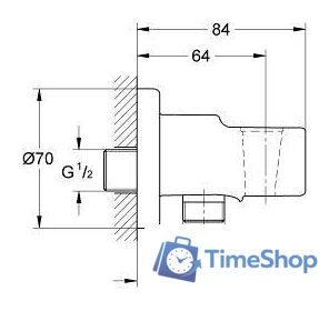Гигиенический душ Grohe BauClassic [124434] - Изображение №2 — Интернет-магазин Time-Shop