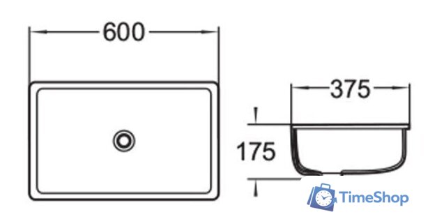 Умывальник SantiLine SL-3006 - Изображение №2 — Интернет-магазин Time-Shop