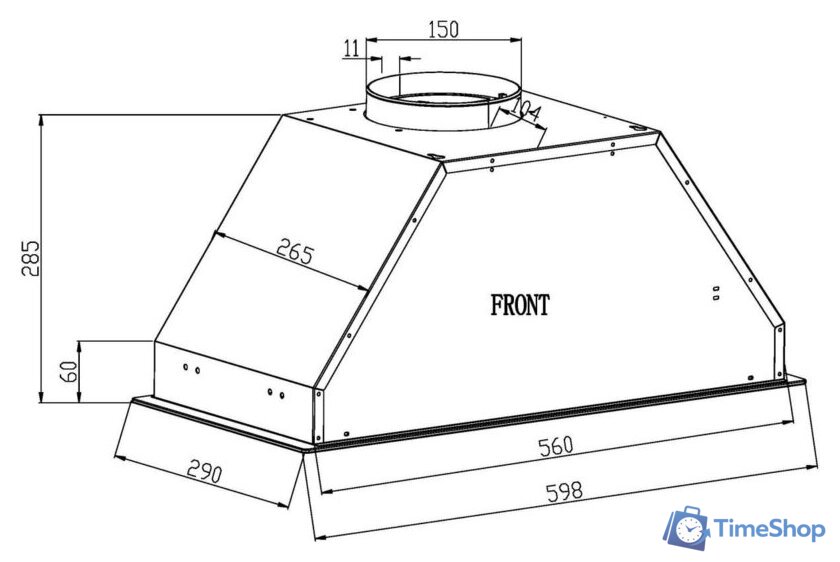 Кухонная вытяжка Schtoff Bots 60 (белый) - Изображение №5 — Интернет-магазин Time-Shop
