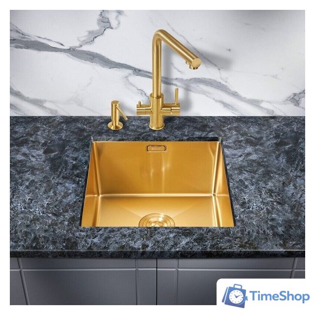 Кухонная мойка Milacio Denia 44 Steel MC.77438 (золотой) - Изображение №2 — Интернет-магазин Time-Shop