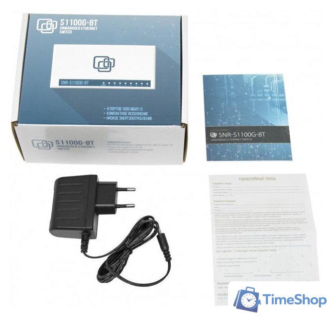 Неуправляемый коммутатор SNR SNR-S1100G-8T - Изображение №3 — Интернет-магазин Time-Shop