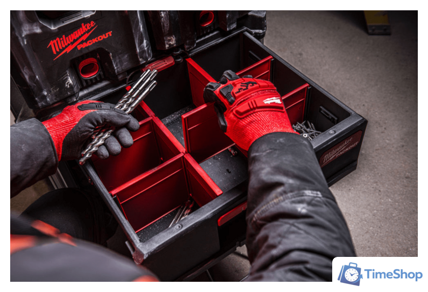 Ящик для инструментов Milwaukee Packout 2 Drawer Tool Box 4932472129 - Изображение №10 — Интернет-магазин Time-Shop