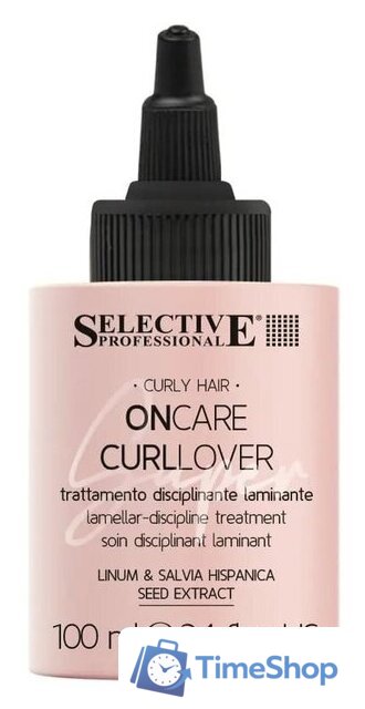Флюид Selective Professional Oncare Curllover Для ламинирования вьющихся волос 100 мл - Изображение №1 — Интернет-магазин Time-Shop