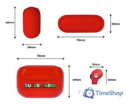 Наушники OTL Technologies Nintendo Super Mario Red SM0894 - Изображение №10 — Интернет-магазин Time-Shop