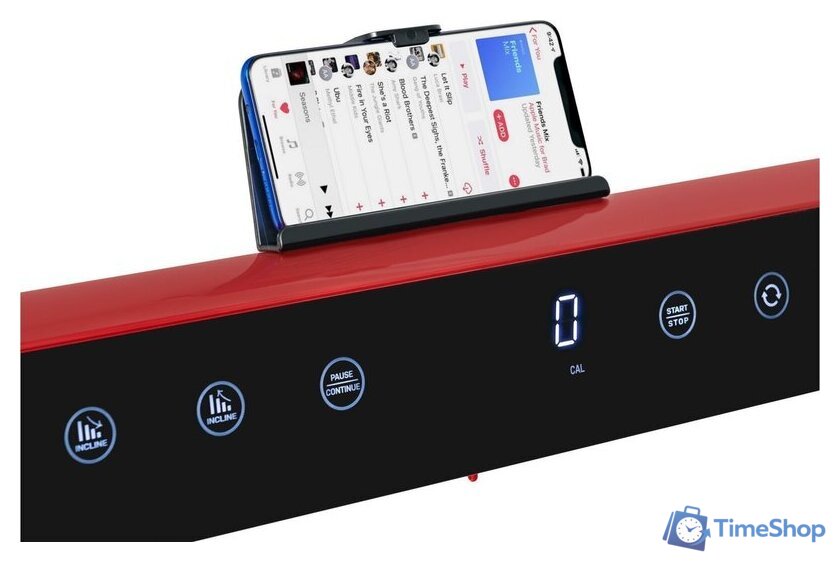 Электрическая беговая дорожка Titanium Masters Slimtech S60 (красный) - Изображение №7 — Интернет-магазин Time-Shop