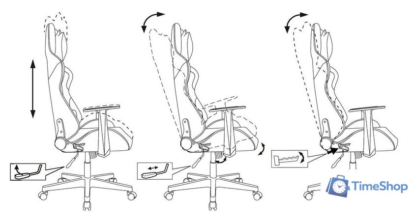 Игровое (геймерское) кресло Zombie Neo 3C1 1972993 (серый) - Изображение №22 — Интернет-магазин Time-Shop