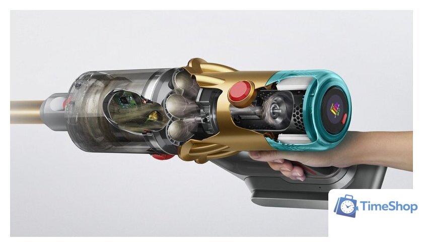 Пылесос Dyson V12 Detect Slim Absolute hepa (золотой) - Изображение №7 — Интернет-магазин Time-Shop