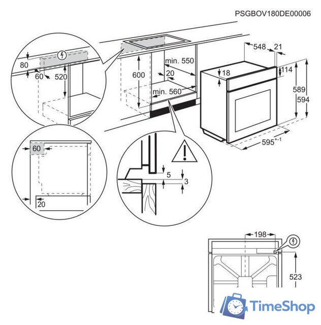 Электрический духовой шкаф Electrolux EOF5C50Z - Изображение №8 — Интернет-магазин Time-Shop