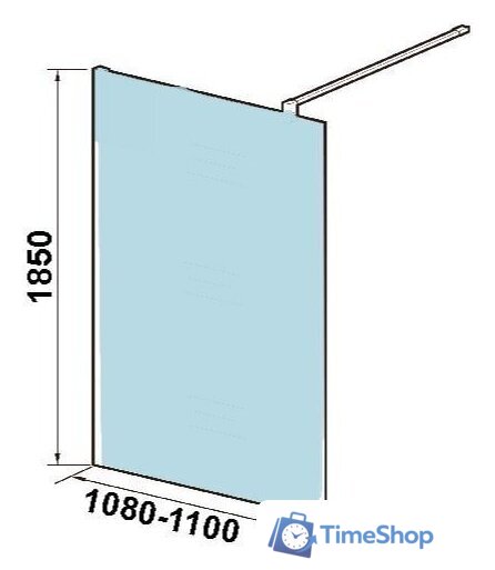 Душевая стенка WeltWasser WW400 110G-1 - Изображение №4 — Интернет-магазин Time-Shop