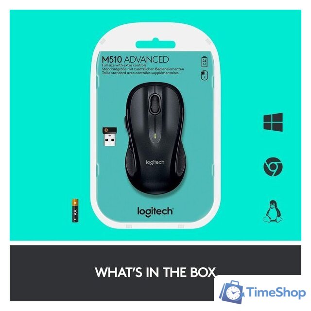 Мышь Logitech M510 (черный) - Изображение №8 — Интернет-магазин Time-Shop