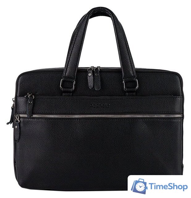 Мужская сумка Poshete 249-8193-8-BLK (черный) - Изображение №1 — Интернет-магазин Time-Shop