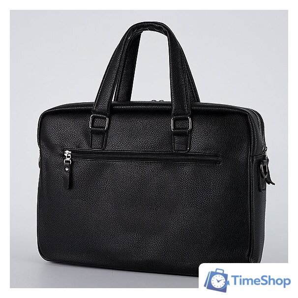 Мужская сумка Poshete 249-8193-8-BLK (черный) - Изображение №3 — Интернет-магазин Time-Shop
